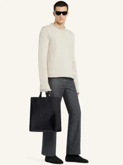 AC LEATHER TOTE BAG