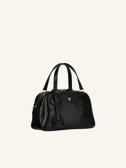 AC STUD NAPLACK LEATHER BOWLING BAG