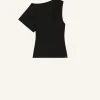 ASYMMETRIC DRAPED T-SHIRT