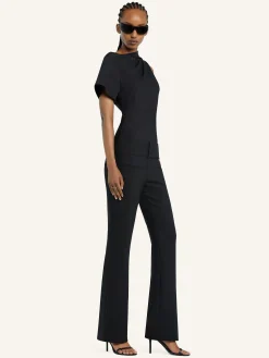 ASYMMETRIC DRAPED T-SHIRT