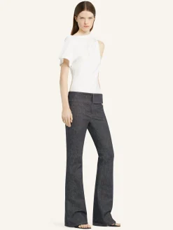 ASYMMETRIC DRAPED T-SHIRT