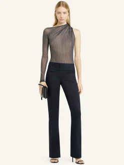 ASYMMETRIC STRIPED MESH TOP
