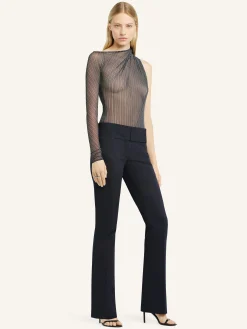 ASYMMETRIC STRIPED MESH TOP