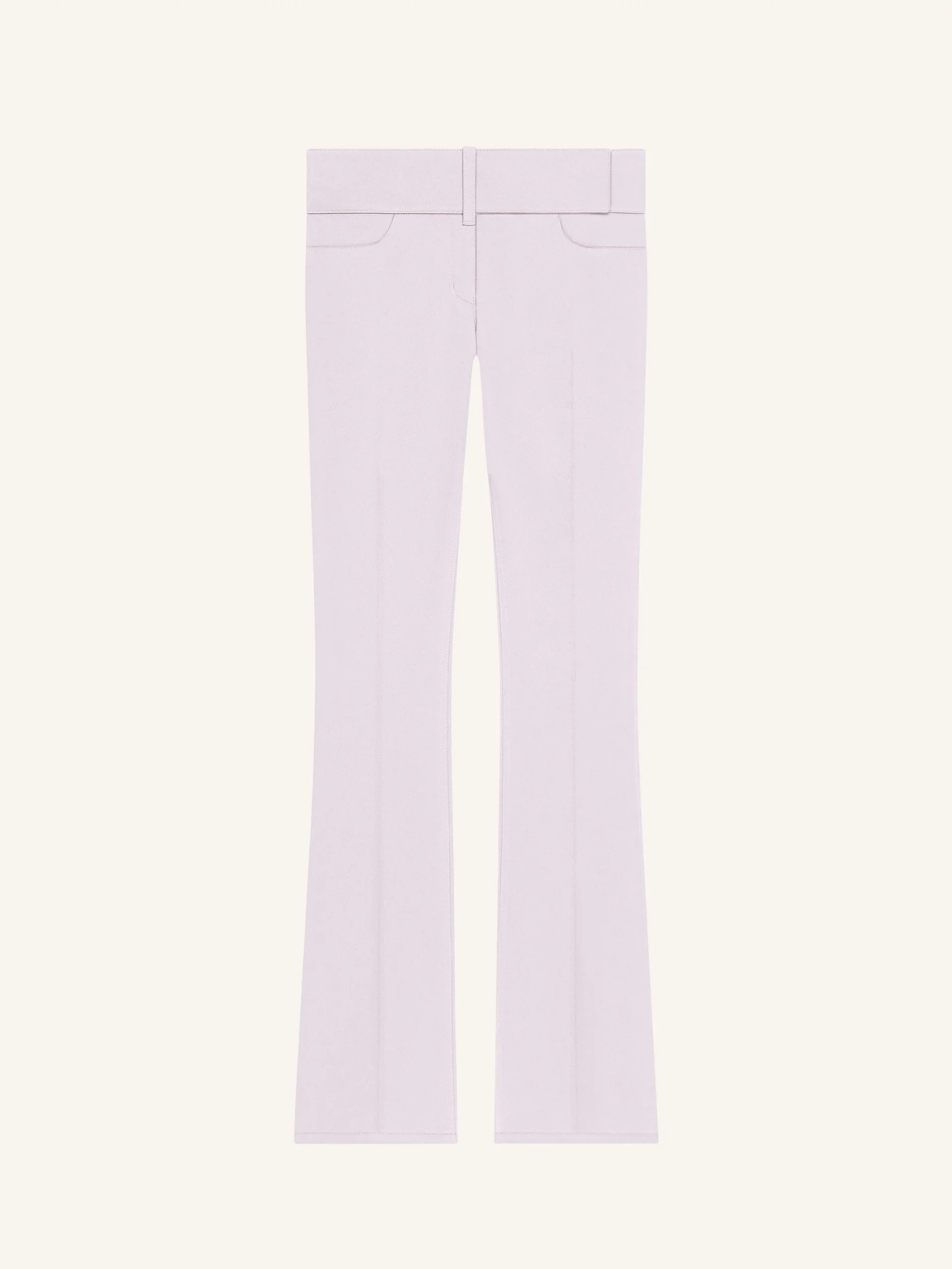 BELTED BOOTCUT PANTS