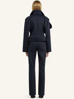 BELTED BOOTCUT PANTS