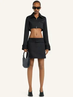 BELTED MINI SKIRT
