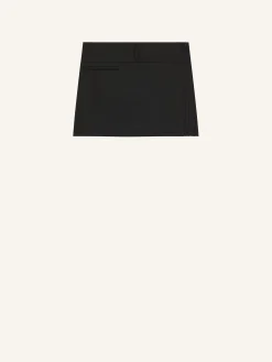 BELTED PLEATED MINI SKIRT