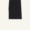 BELTED SLIT SKIRT