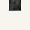 BELTED VINYL MINI SKIRT