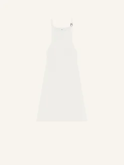 BUCKLE RIB KNIT DRESS