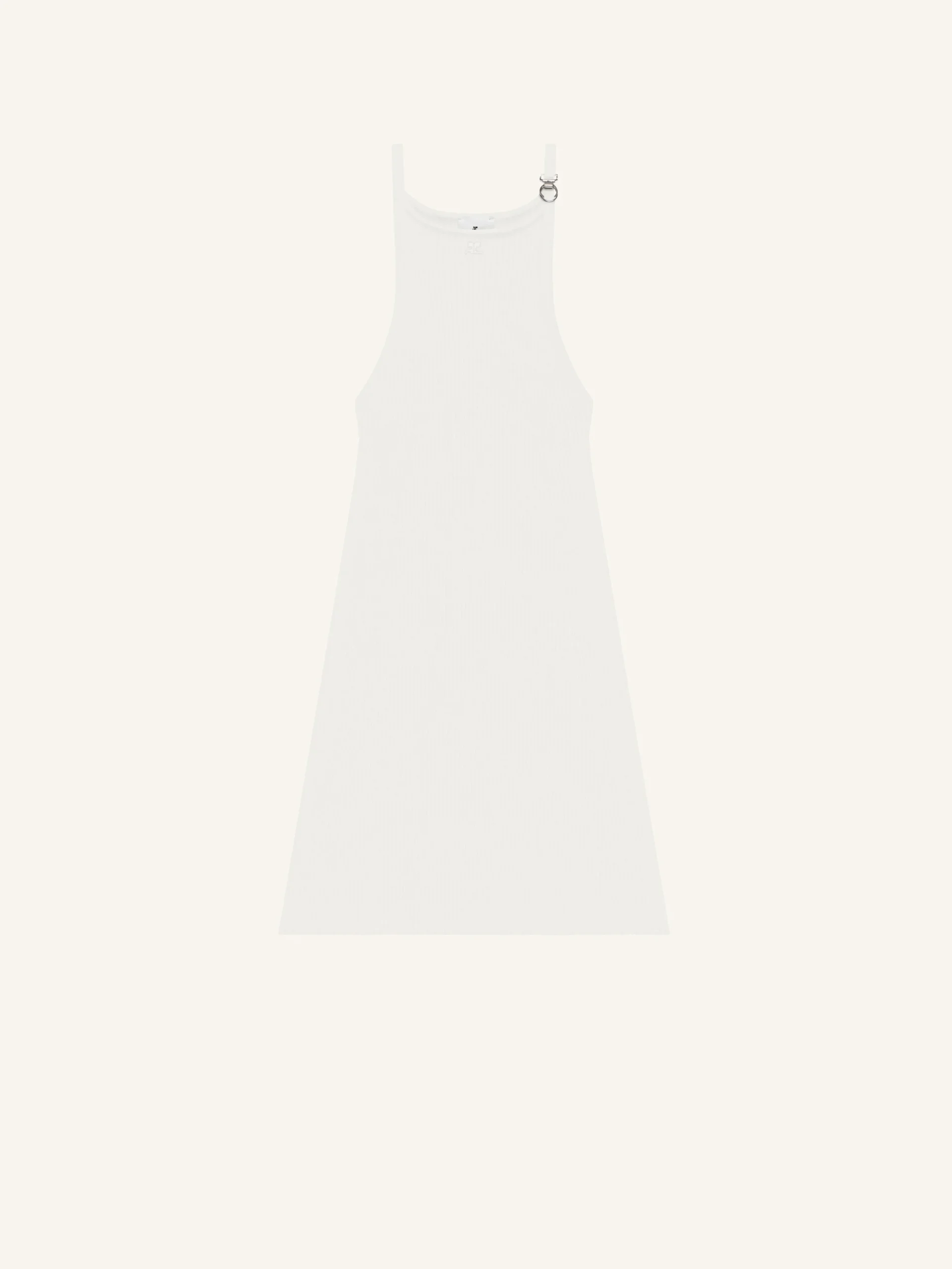 BUCKLE RIB KNIT DRESS
