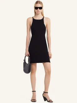BUCKLE RIB KNIT DRESS