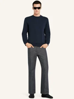 BUTTONED FLEECE SWEATSHIRT
