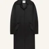 COCOON SATIN COAT