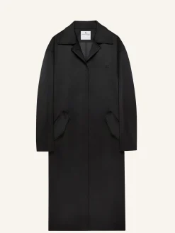 COCOON SATIN COAT