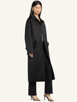 COCOON SATIN COAT