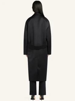 COCOON SATIN COAT