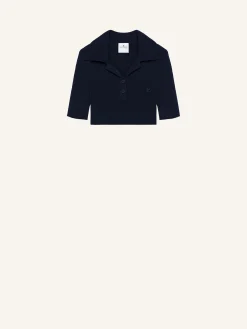 CROPPED KNIT POLO