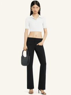 CROPPED KNIT POLO