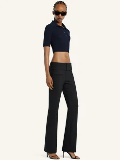 CROPPED KNIT POLO