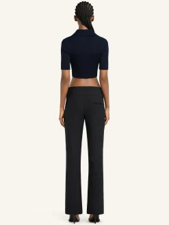 CROPPED KNIT POLO