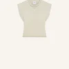 CROPPED SLEEVELES SWEATER