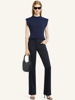 CROPPED SLEEVELES SWEATER