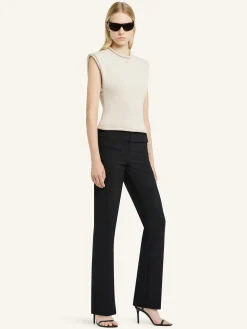 CROPPED SLEEVELES SWEATER