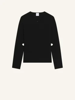 CUT-OUT KNIT SWEATER