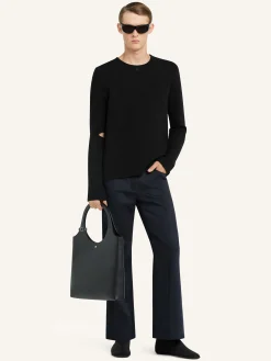 CUT-OUT KNIT SWEATER