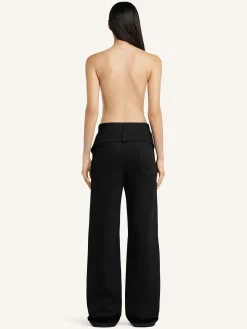 DOUBLE BELT DENIM PANTS