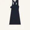 DOUBLE BUCKLE 90'S RIB DRESS