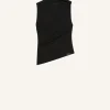 DRAPED JERSEY TOP