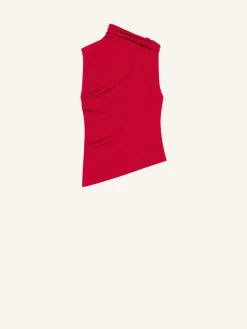 DRAPED JERSEY TOP