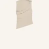 DRAPED JERSEY TOP