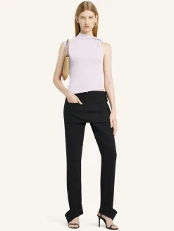 DRAPED JERSEY TOP