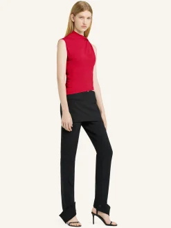 DRAPED JERSEY TOP