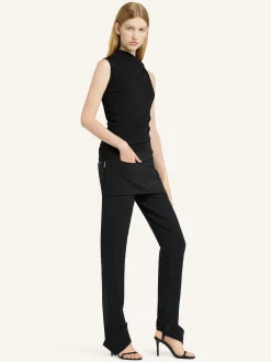DRAPED JERSEY TOP