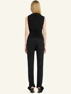 DRAPED JERSEY TOP