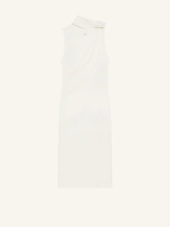 DRAPED SLEEVELESS DRESS