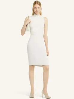 DRAPED SLEEVELESS DRESS
