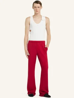 EMBROIDERED FLEECE PANTS