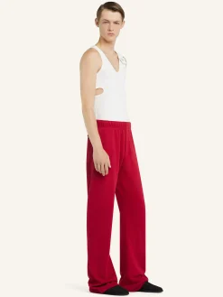 EMBROIDERED FLEECE PANTS