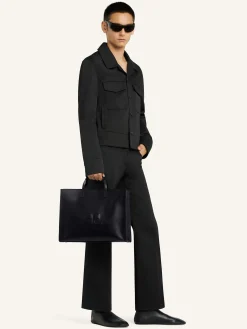 HERITAGE AC LEATHER TOTE BAG