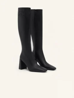 HERITAGE LEATHER KNEE BOOTS