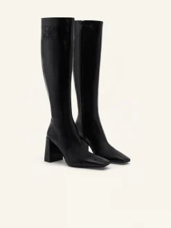 HERITAGE NAPLACK KNEE BOOTS