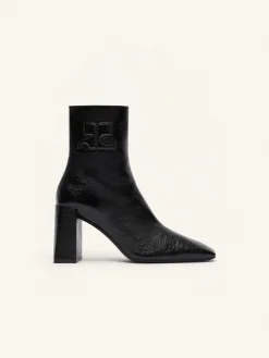 HERITAGE NAPLACK LEATHER ANKLE BOOTS