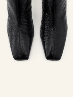 HERITAGE NAPLACK LEATHER ANKLE BOOTS