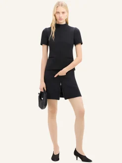 HIGH COLLAR TWILL TOP