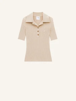 ICONIC RIB KNIT POLO SHIRT